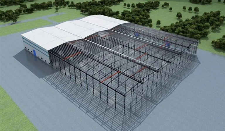 La estructura de acero galvanizado Taller Industrial Almacén fabricado en China