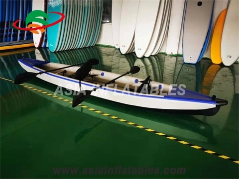 2 Persona Tandem kayak inflable inflables Kayak de pesca con la paleta