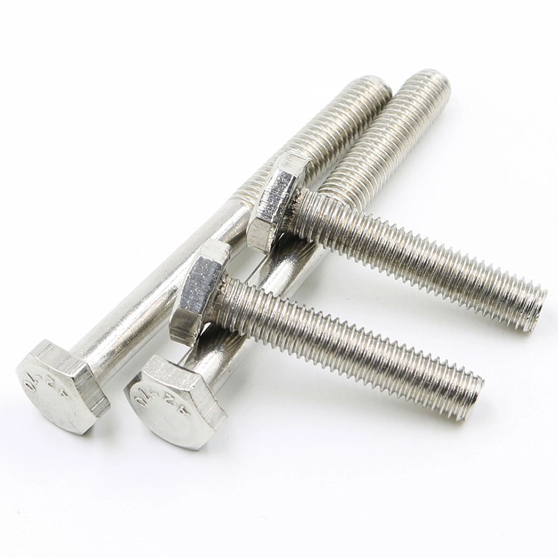 China Manufacturing Wholesale/Supplier Price Grade 8.8 Bolt and Nut Screw Washer DIN931 DIN933 Metric Stainless Steel Galvanized Hex Bolthot Sale Products