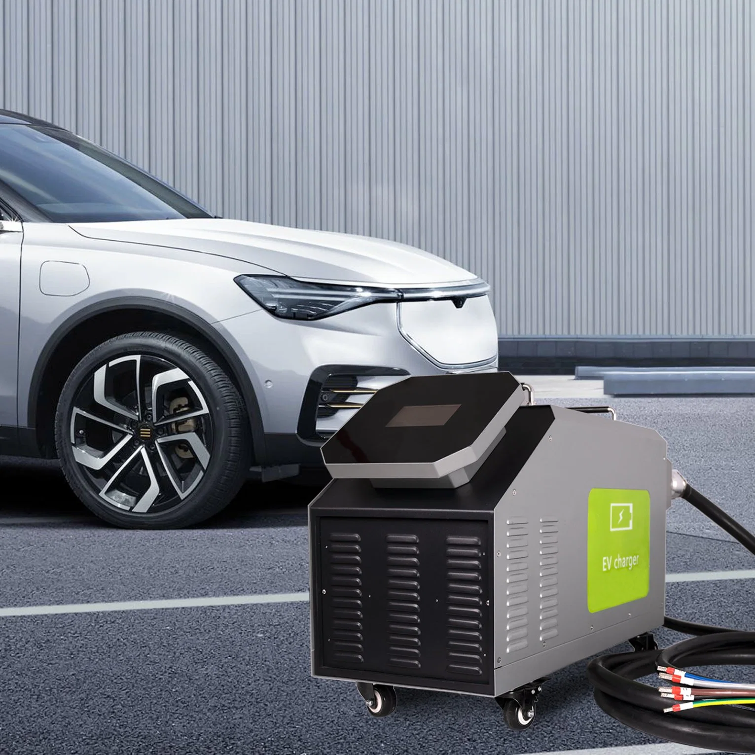 Novo veículo elétrico de energia 7 kw 15 kW 20 kw 30 kw 40 kw CCS2 Estação de carregamento portátil de EV de CC rápido móvel EVSE