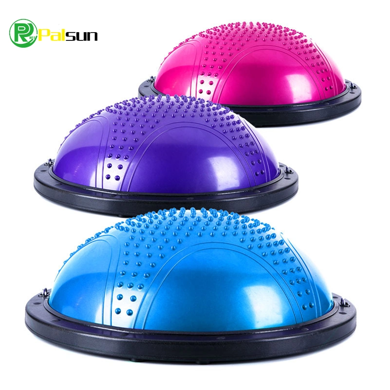 High quality/High cost performance  Colourful Anti-Burst Fitness Soft Eco-Friendly Yoga Ball Yoga Hemisphere