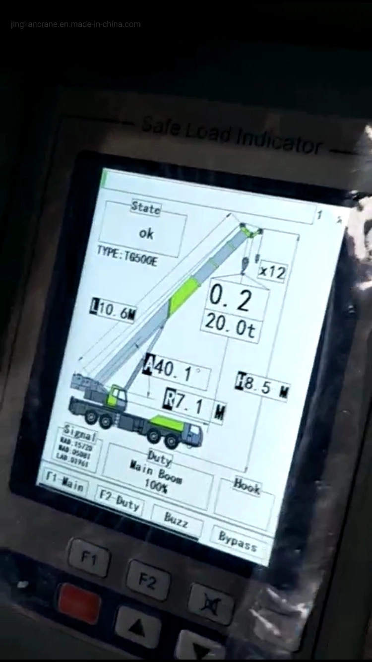 مؤشر لحظة تحميل نظام الرافعة LMI 50t TDadano Tg500e