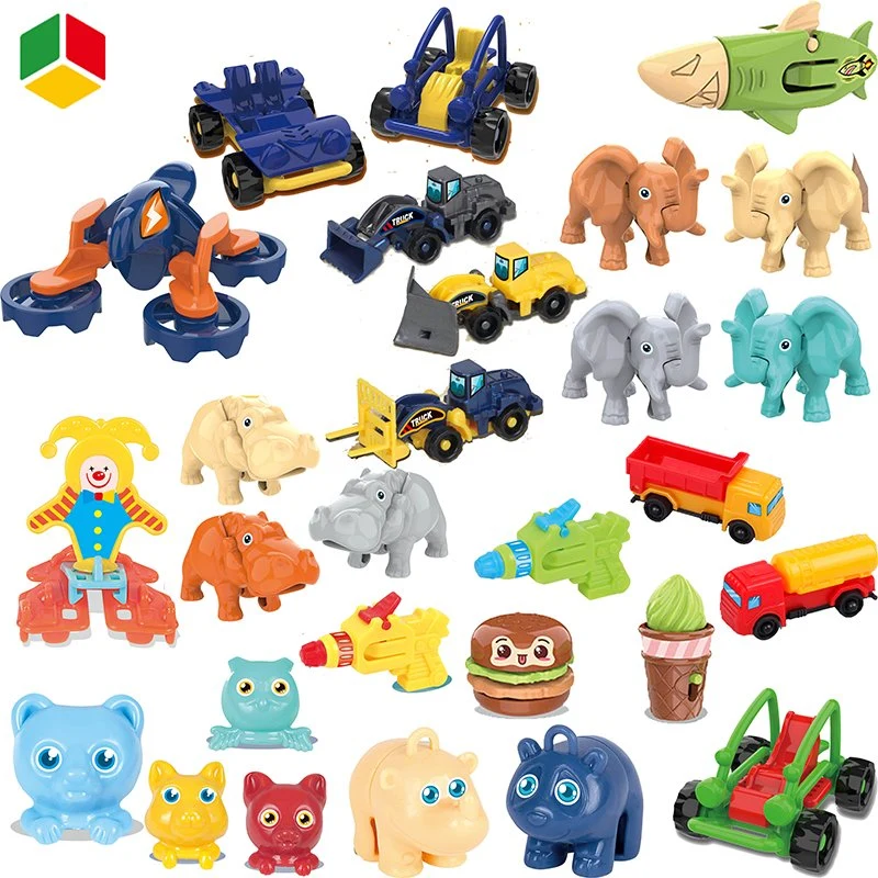 QS New Design Children Promotional Toys Puzzle Plastic Funny All Kinds Multi Series Mini Cartoon Car Toys for Kids Gift