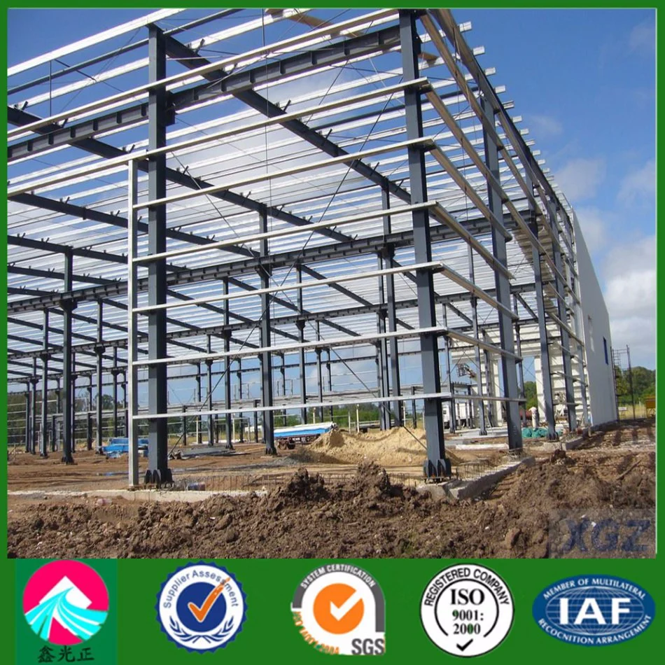 Prefabricated Customized Steel Structure Building with Workshop and Mezzanine Office (XGZ-A011)