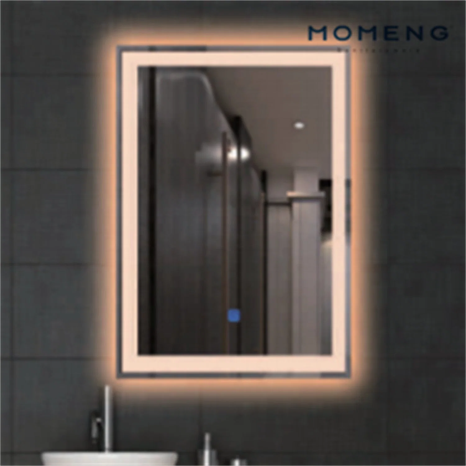 Modern Wall Mounted Touch Switch Screen Smart Mirror Bathroom LED Light