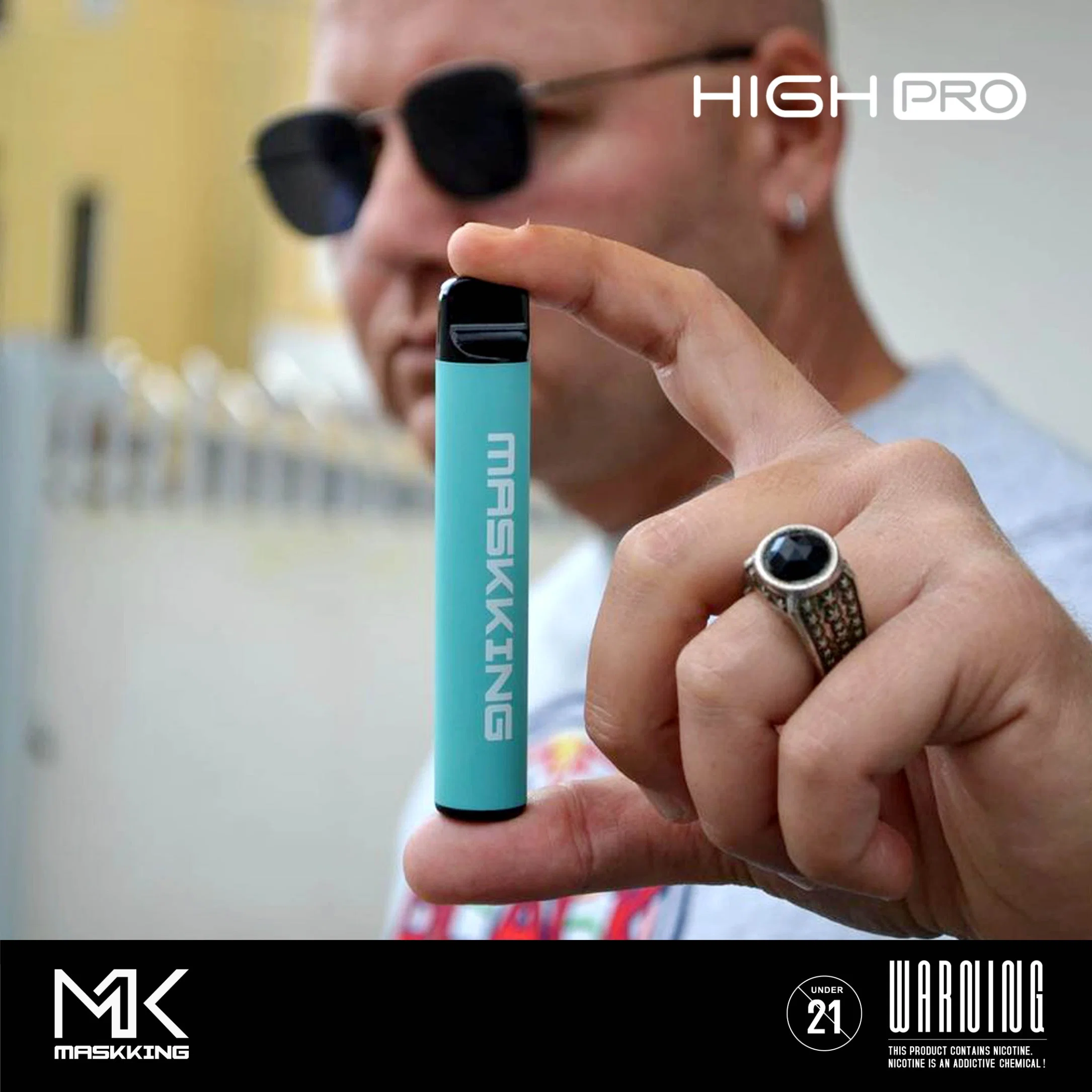 Maskking 2023 maravillosa alta PRO 1000 Puff 3.5ml Pipa eléctrica e desechable cigarrillo