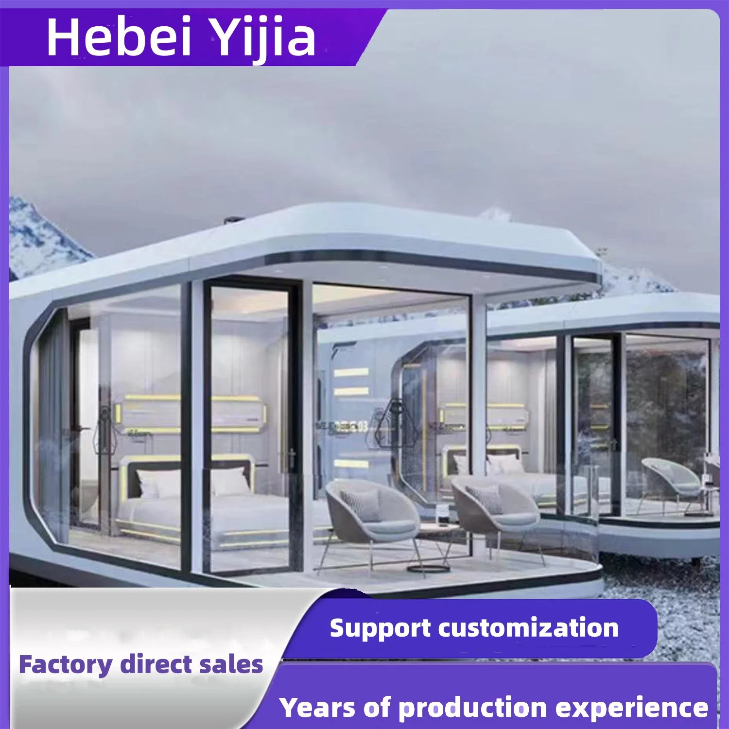 China Export Space Module Mobile Homestay Outdoor Attraction Essential Convenient Hotel for Living