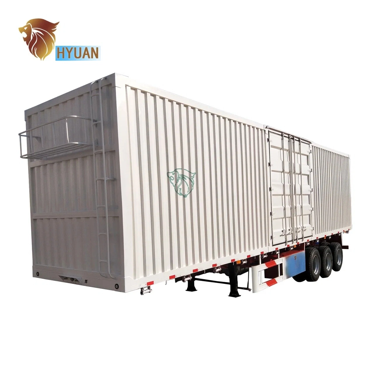 Vehicle Master 2 3 4 Axles Container Trailer Box Semi Trunk Trailer 30-100 Tons Enclosed Dry Van Cargo