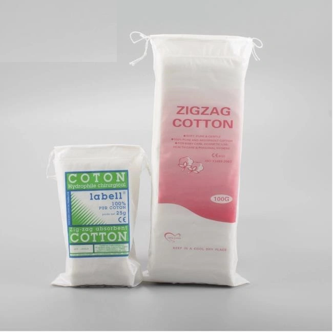 Professional Fabricant de coton en zigzag 100% coton avancé avec une absorption élevée et la douceur