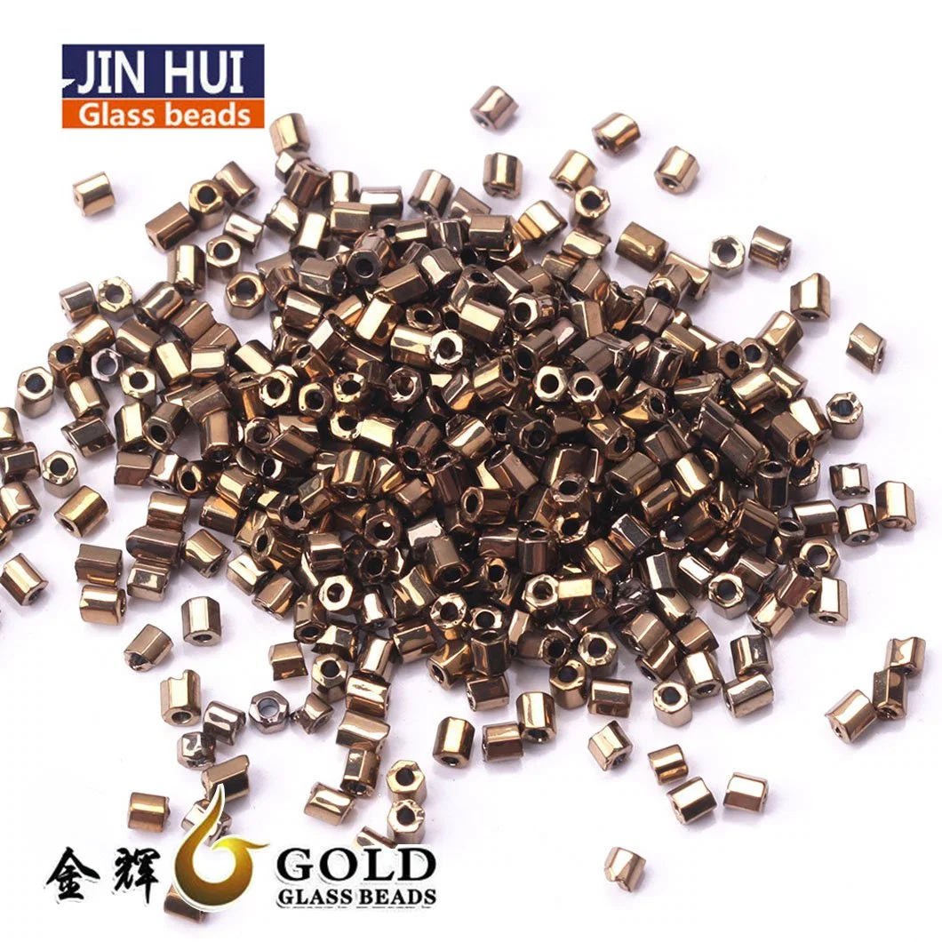 Jin Hui High quality/High cost performance  Plate Iris Color Round Glass Seed Beads for Cloth