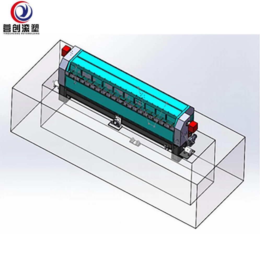 Plastic HDPE Boat Rock N Roll Rotomoulding Machine in China