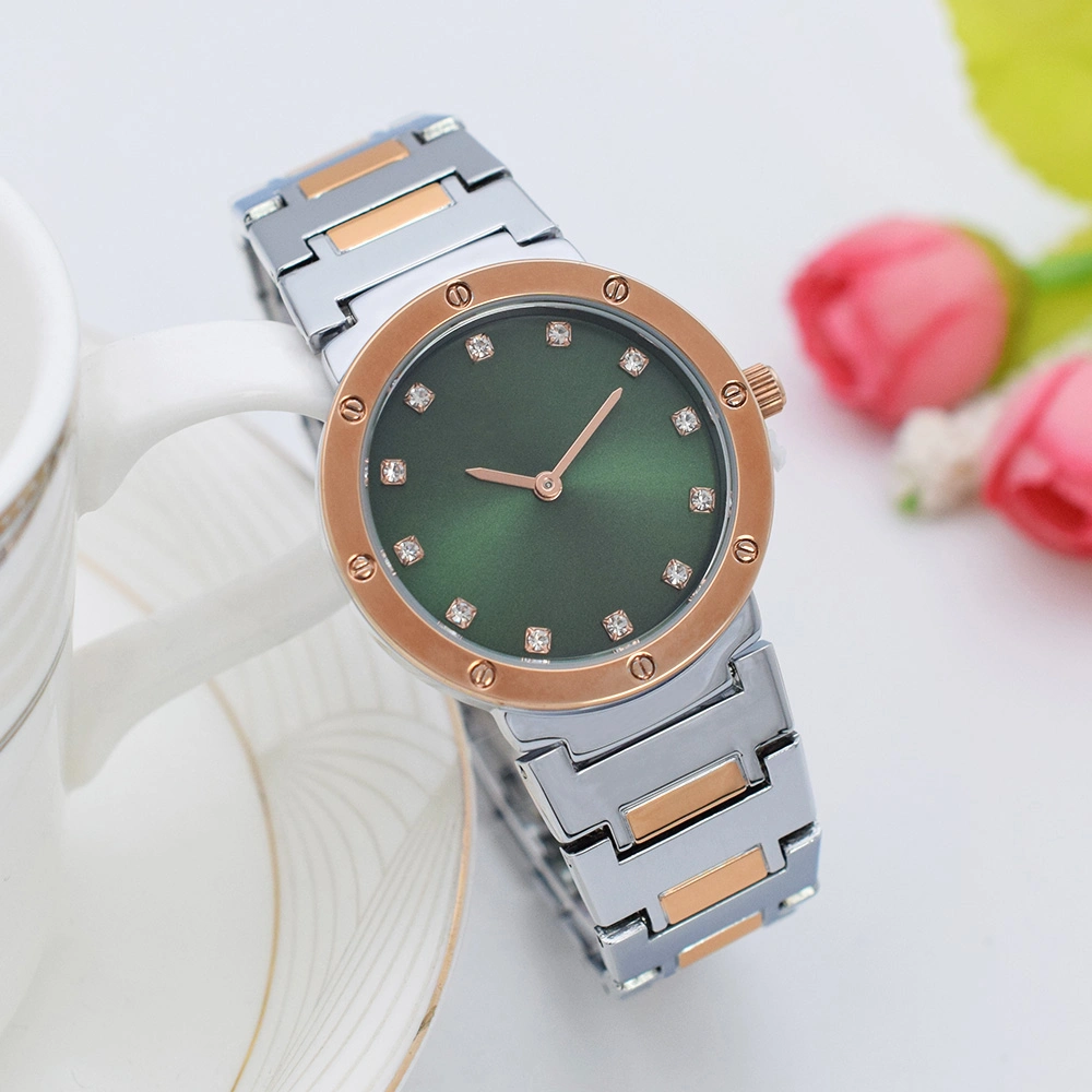 Relógios de pulso de relógio de liga da fábrica da Relógios da Liga de Relógio elegante da senhora para a promoção