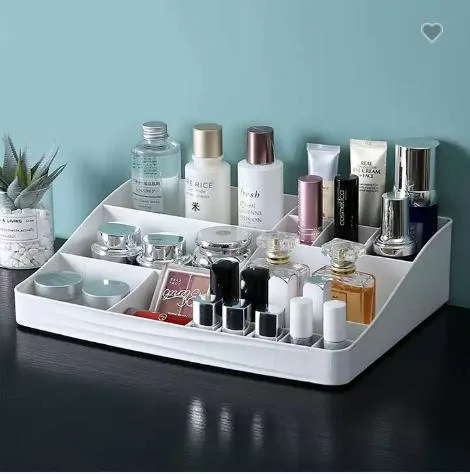 Multilayer Dressing Plastic Desktop Cosmetic Makeup Organizer with Drawer