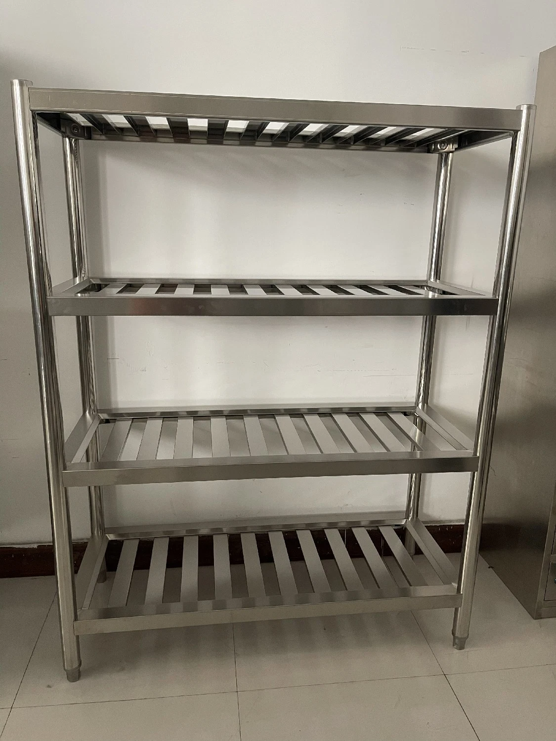 304 Edelstahl-Sheet-Regale Regal 4 Tier-Regale für Küchenlager