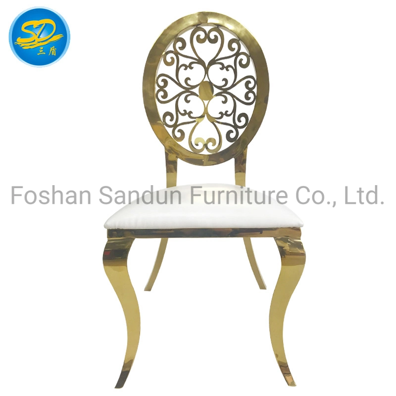 High quality/High cost performance  PU Leather Stainless Steel Dining Chair Furniture