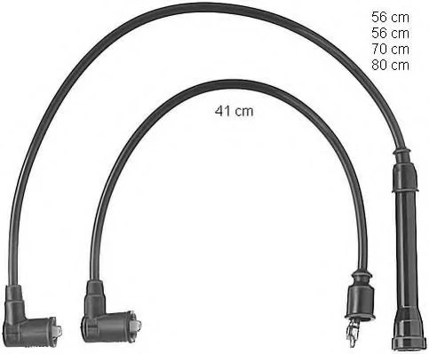 12121360603 Good Quality Spark Plug Wires Ignition Cable for BMW