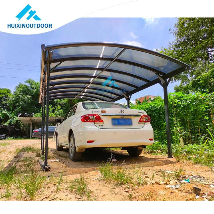 Contrachapable Auto 4X10m resistente al agua Solar policarbonato vidrio techo Carport