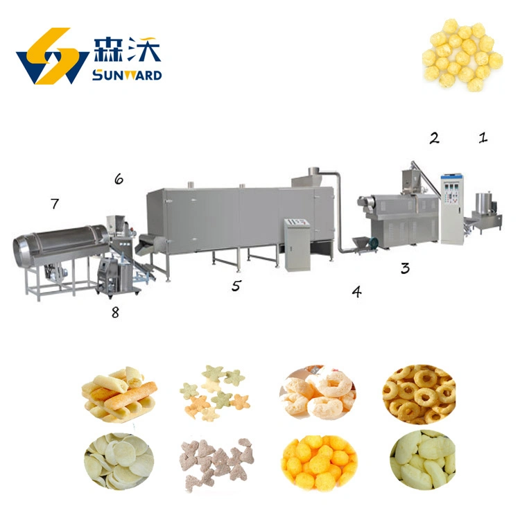 Professional Supplier for Big Capacity 500kg/H Puffed Snack Food Pellet Plant Cheese Ball Extruder