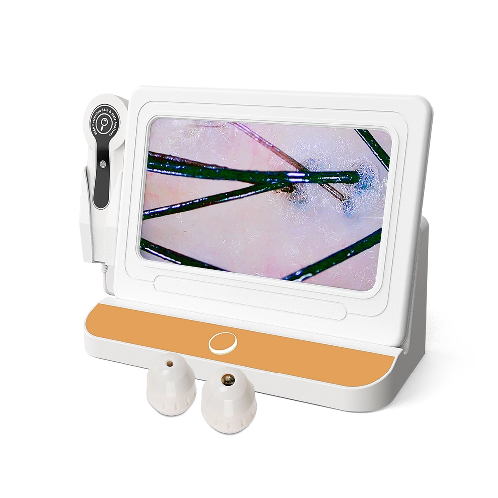 Analyseur de peau pour scanner de visage à détection de follicule capillaire, usage domestique et portable Appareil appareil de test de peau appareil d'analyse des cheveux et du cuir chevelu facial