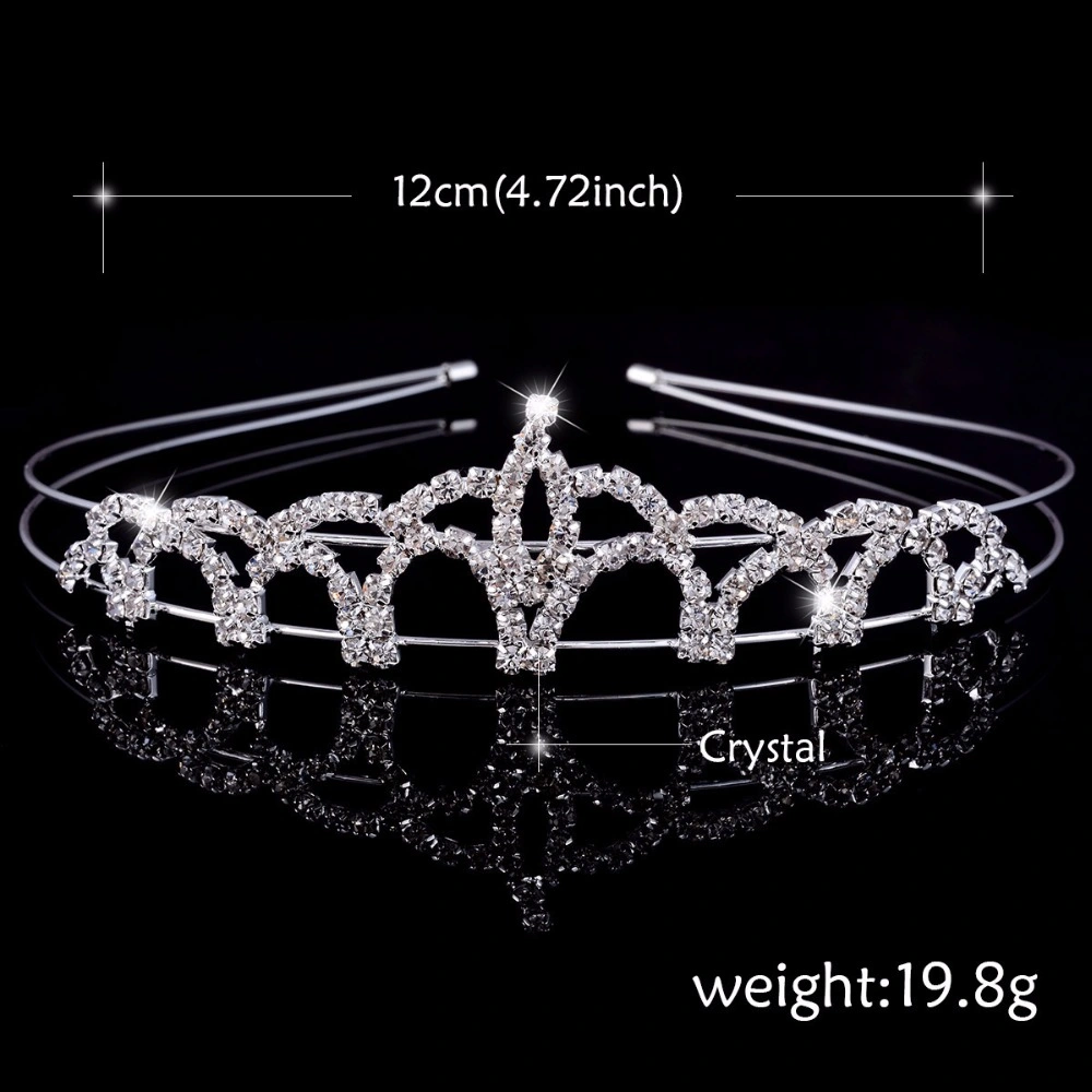 Prinzessin Hochzeit Brautjungfer Tiara Krone Stirnband Mädchen Schmuck Haar Zubehör