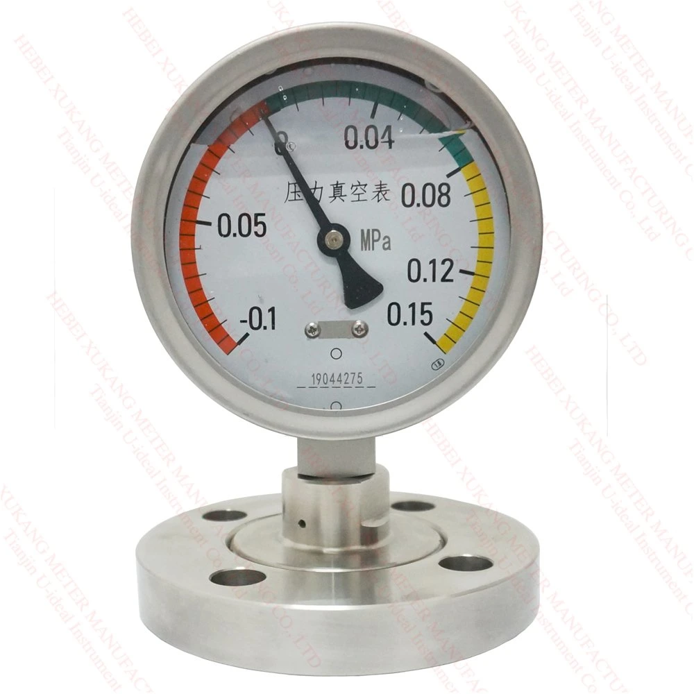 Stainless Steel High Precision Diaphragmseal Glycerin Filled Pressure Gauge