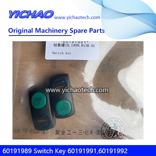 Genuine 60191989 Switch Key 60191987, 60191991, 60191992 for Sany Reach Stacker Spare Parts