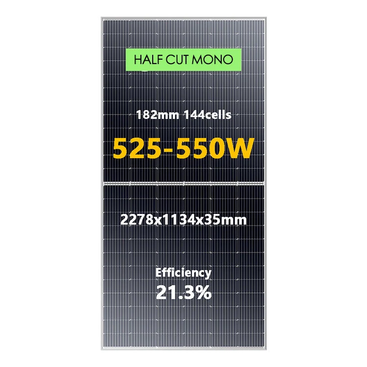 Mono 400 W 410 W 500 W com meia célula, todos os painéis solares pretos Inversor e sistema de energia da bateria Início utilizar módulo PV