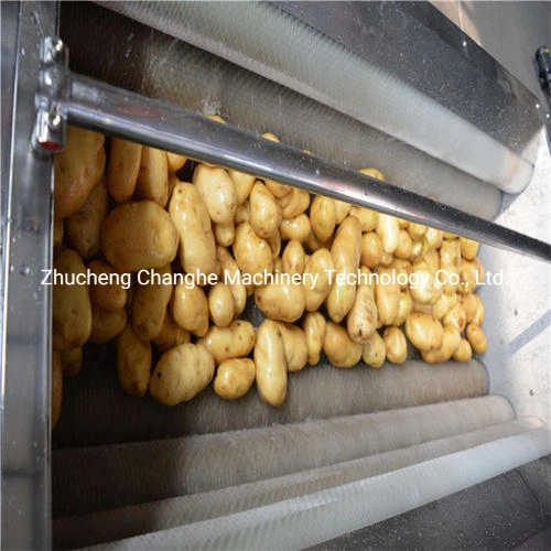 Roller Cleaning Machine Fully Automatic Radish Cleaning and Peeling Equipment