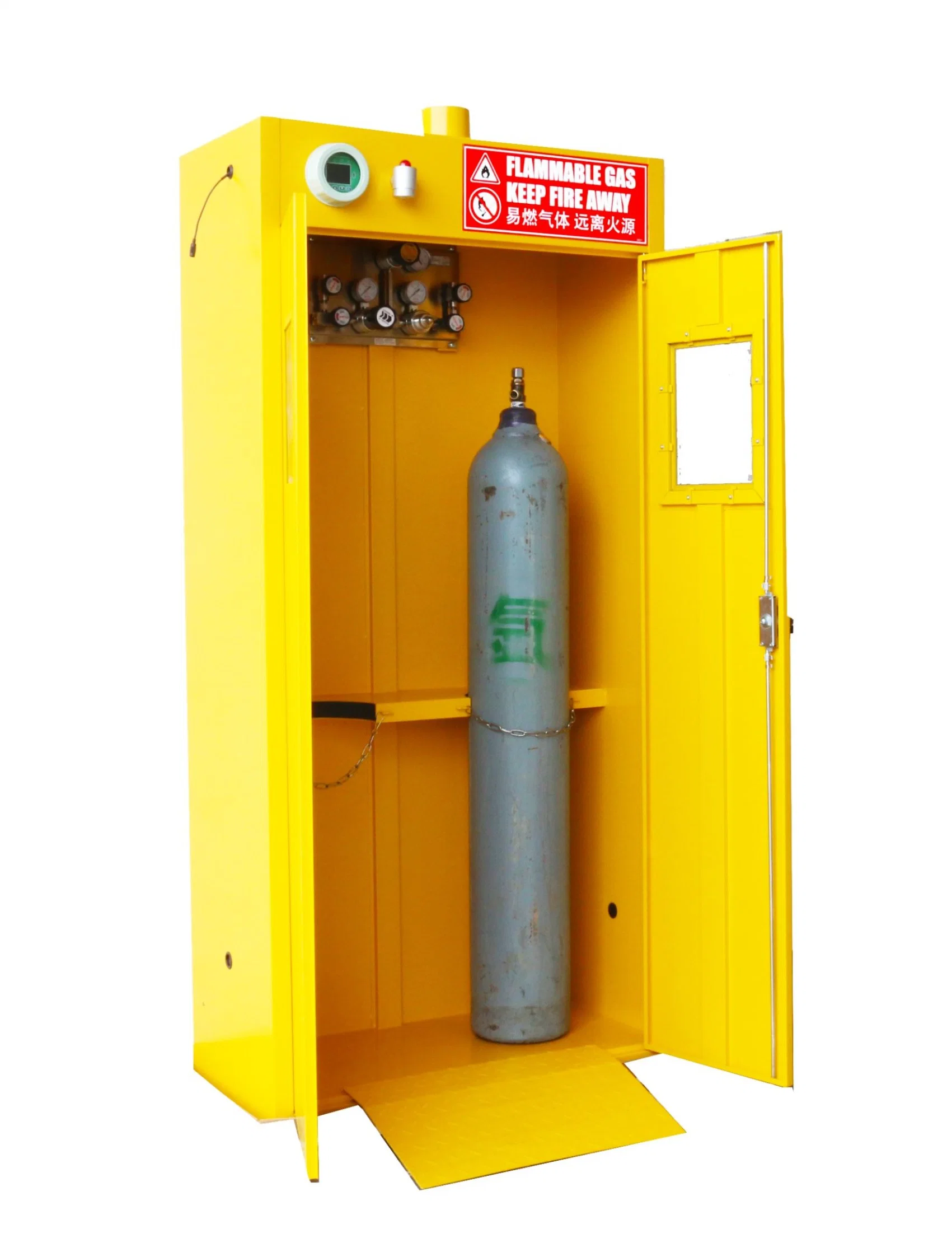 Sai-U Steel Dangerous Gas Cylinder Safety Storage Cabinet Gas Leakage Detection