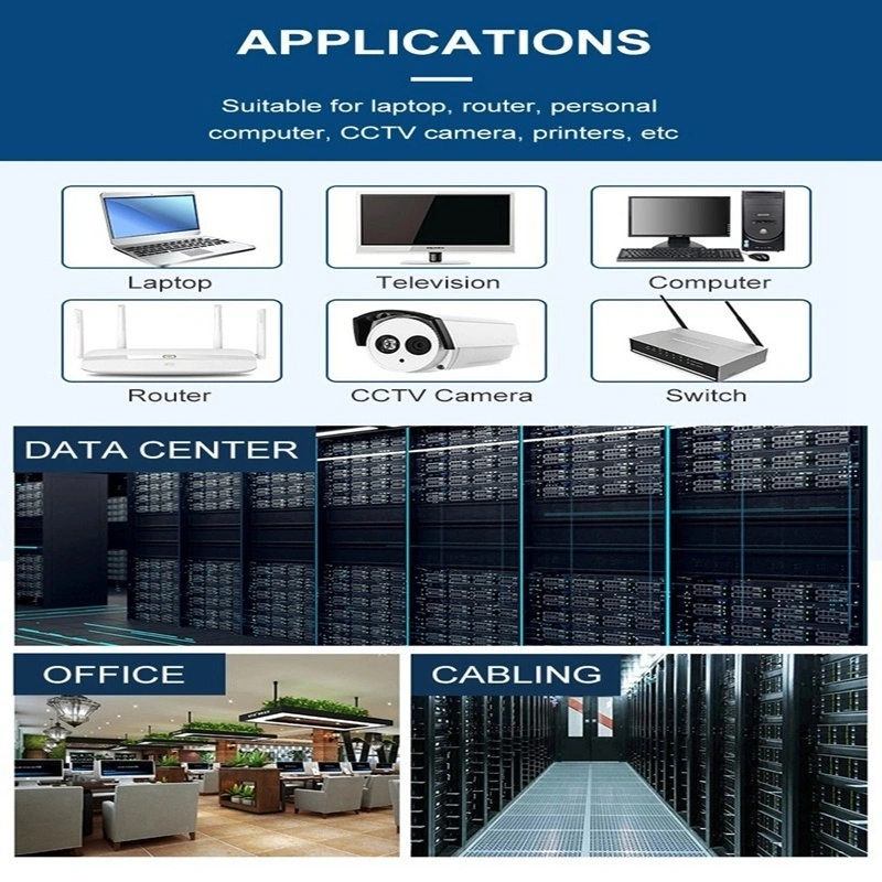 Piscina interior/exterior de cobre puro Cat5/Cat5/Cat6 Cabo Ethernet cabo LAN