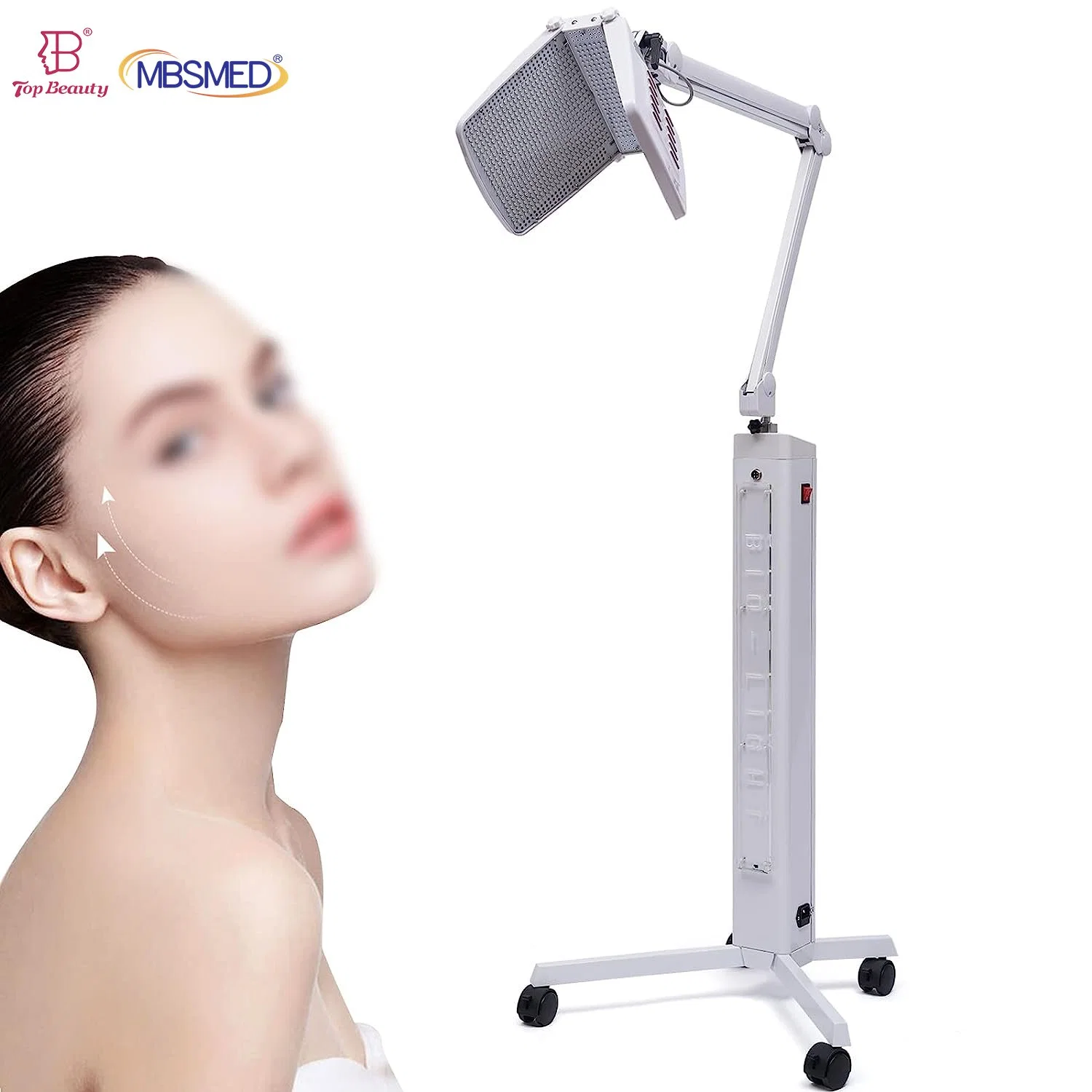 Profesional PDT máquina de belleza facial / Terapia de luz LED de cuidado facial Máquina de rejuvenecimiento de la piel