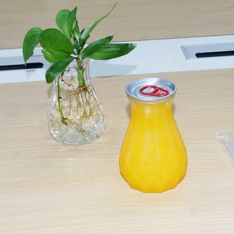 330/500ml Bottle King Pet Pop Can Bottle Drinking Juice Bottle with Aluminum Lid Vase Cans