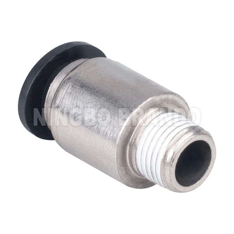 POC-Druckluftschlauch, gerader Stecker, rund Steckverbinder 4mm 6mm 8mm 10mm 12mm 1/8 Zoll 1/4 Zoll 3/8 Zoll 1/2 ZOLL M5 M6