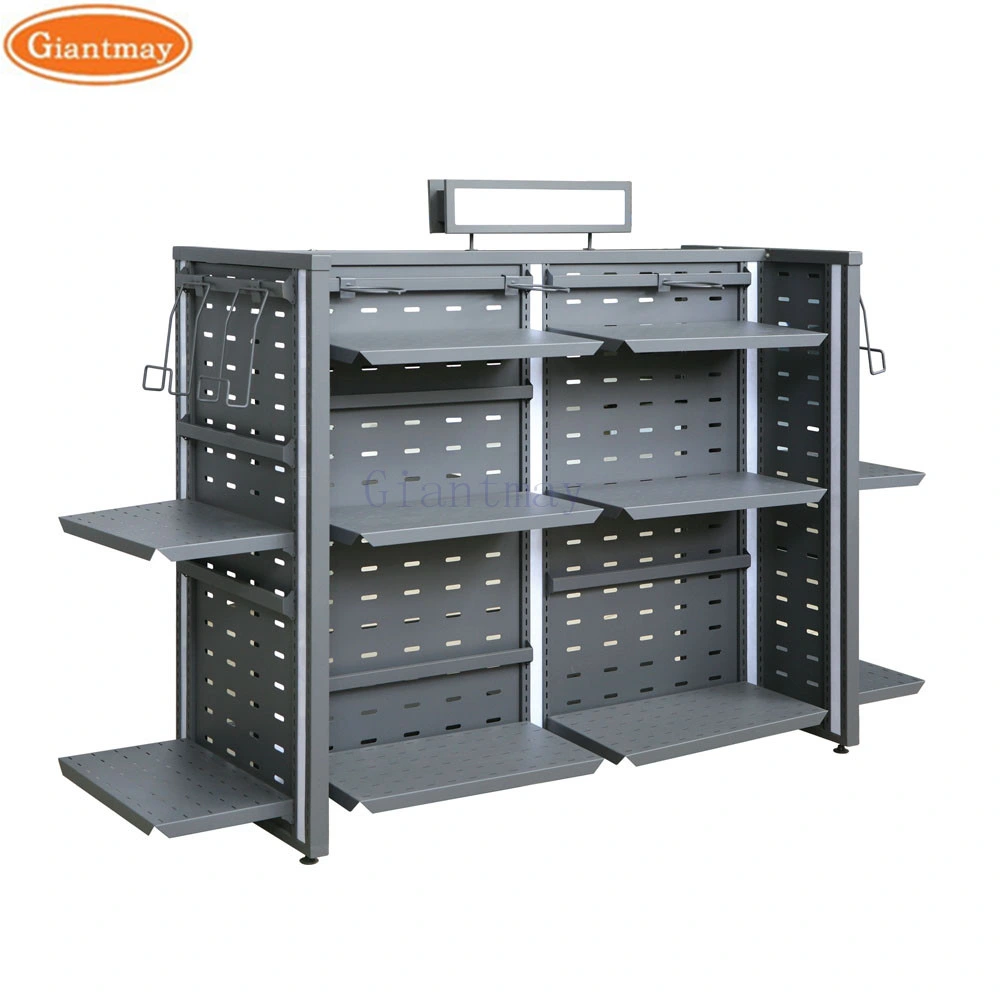 Giantmay Retail Produce Display Stand Black Display Shelves for Retail Stores