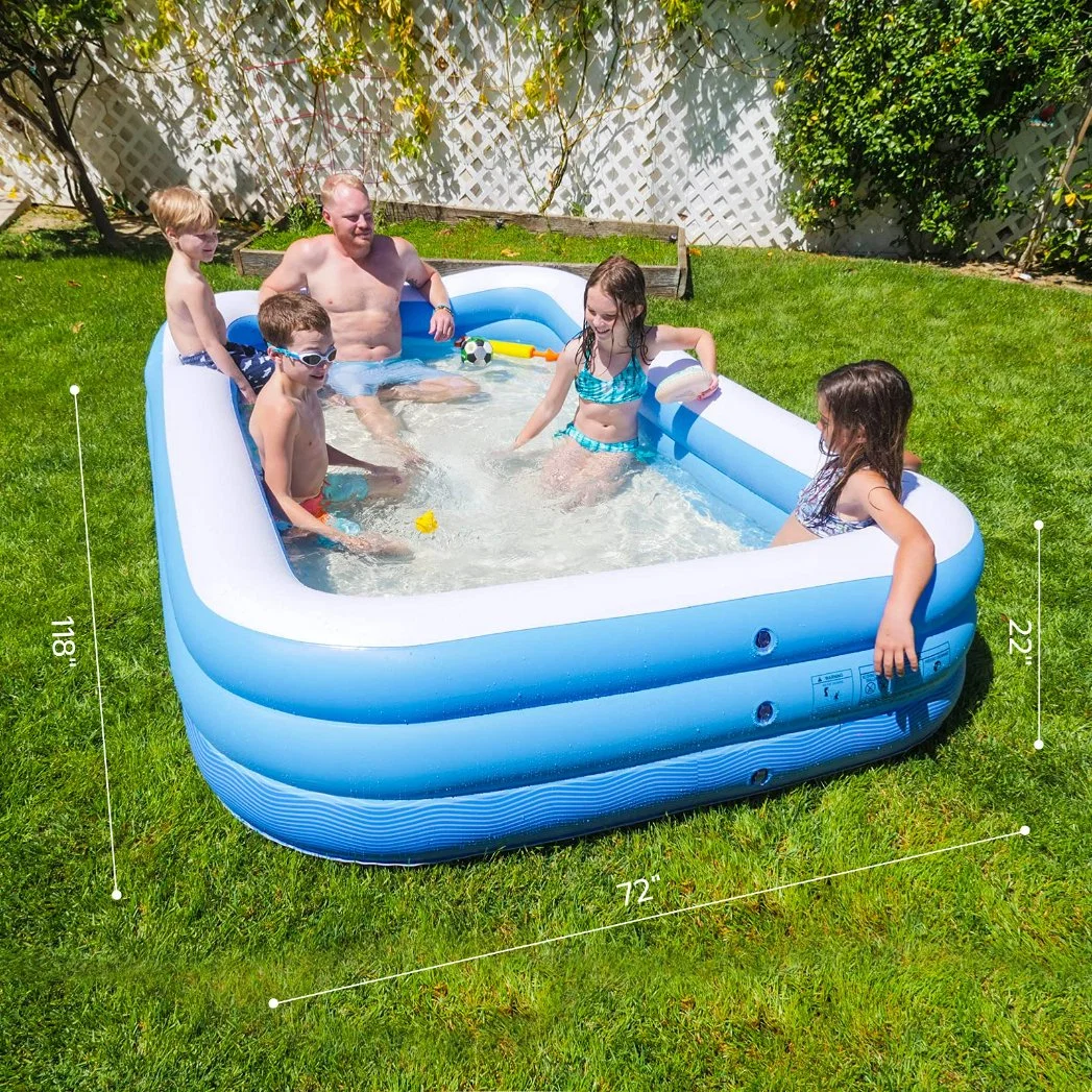 Baobiao bon marché Custom commercial Backyard bébé Picina Alberca taille adulte Piscine gonflable automatique famille grands enfants 4m