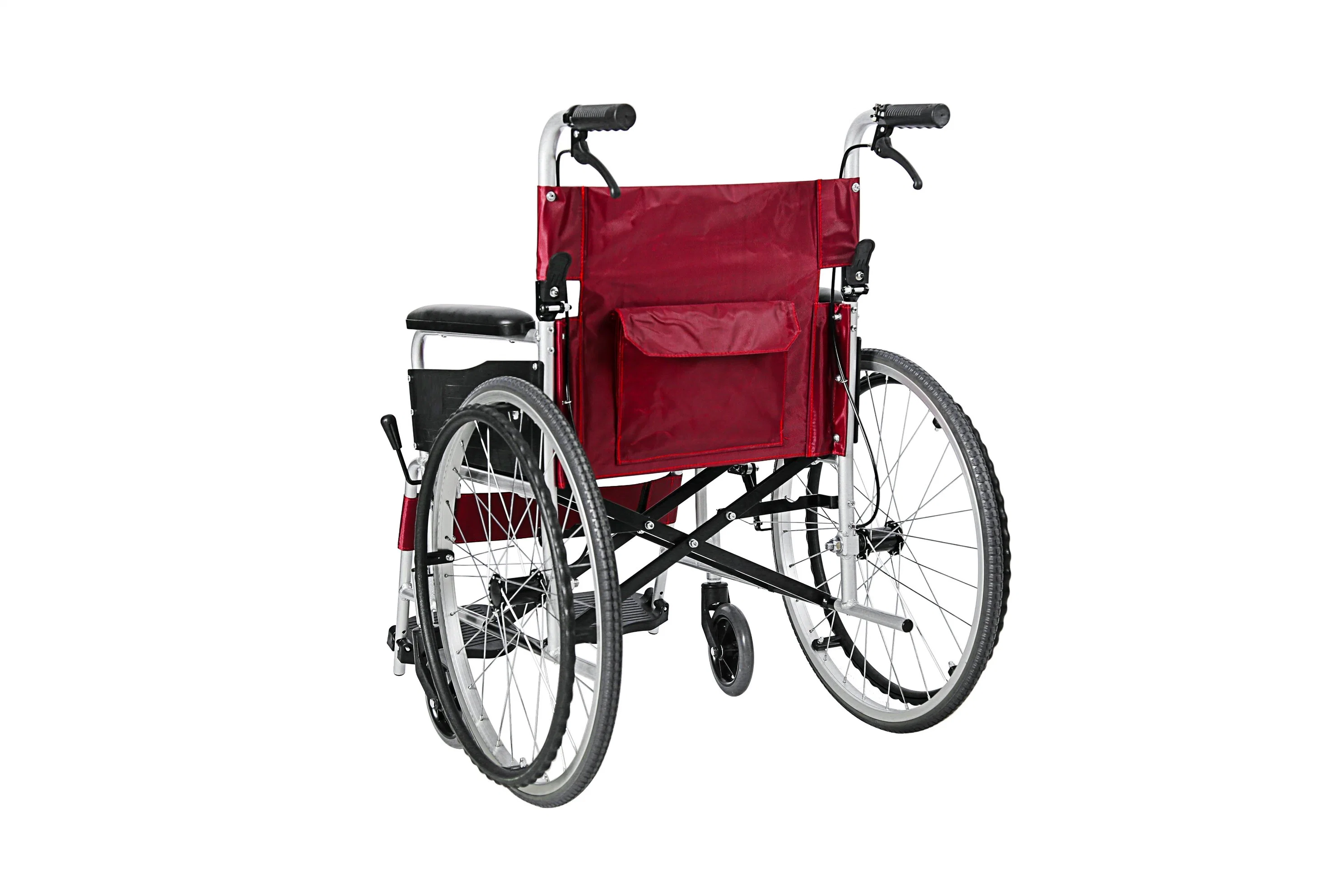 Medical Equipment Double Brake Aluminum Manual Wheelchair