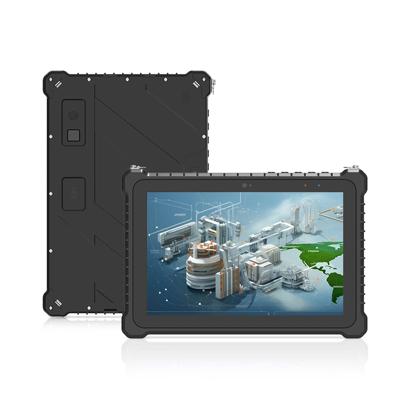 Tablette robuste écran tactile capacitif 10 pouces, ordinateur avec cosse entièrement extrême Lecteur de code-barres IP67 étanche DropProof Drone tablette robuste