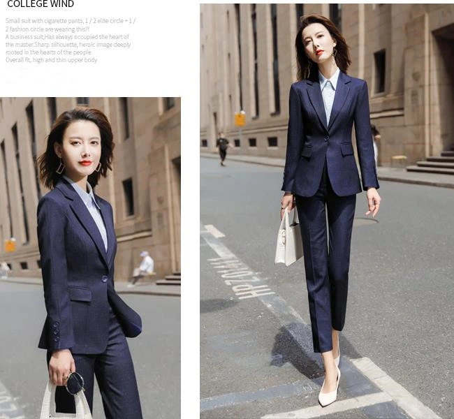 Tailored by Designer Seiko Fine Cut 2023fashion Female Business Attire Made in China Goods in Stock Women Suit