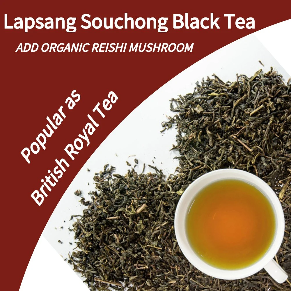 Free Sample China Wholesale/Supplier Organic Black Herbal Tea Bag with Ganoderma Lucidum Reishi Mushroom Lingzhi Extract Powder Price