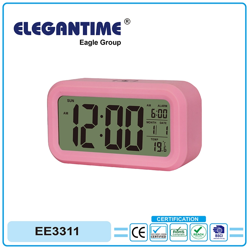 Hot Sale Display with Big Digital Electronic Clock Touch Light