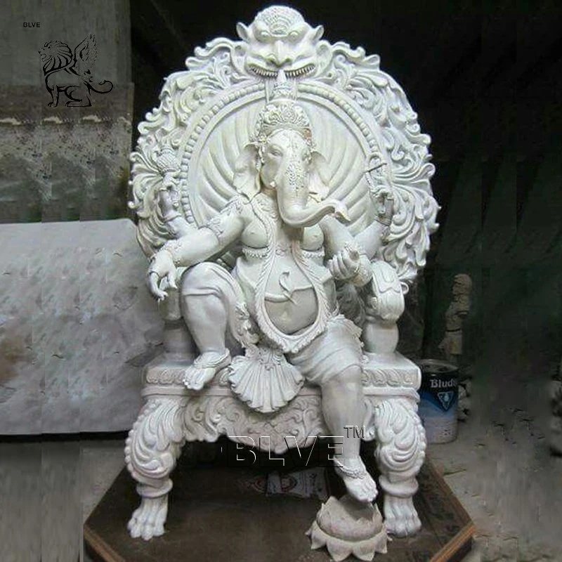 Garden Life Size Indian Religious Black Natural Stone Lord Ganesha Statue Marble Hindu God Sculpture Factory