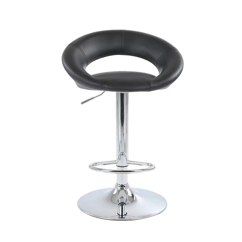 Chaise basse pivotante et à barre arrière légère de luxe monochrome Chaise de bar