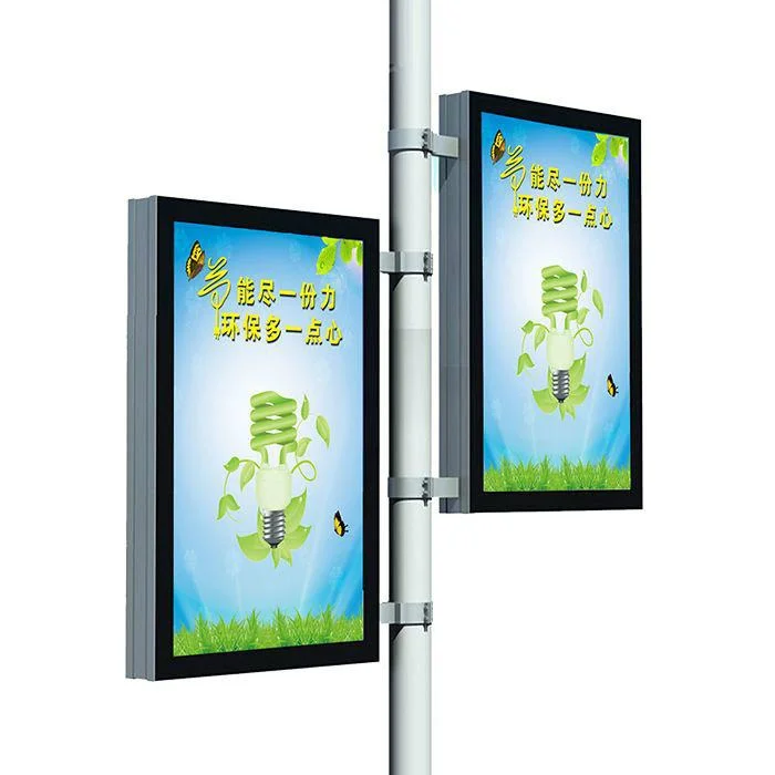 P10 Street Mounted LED Display Screen Pole Display with 4G Integrated Control