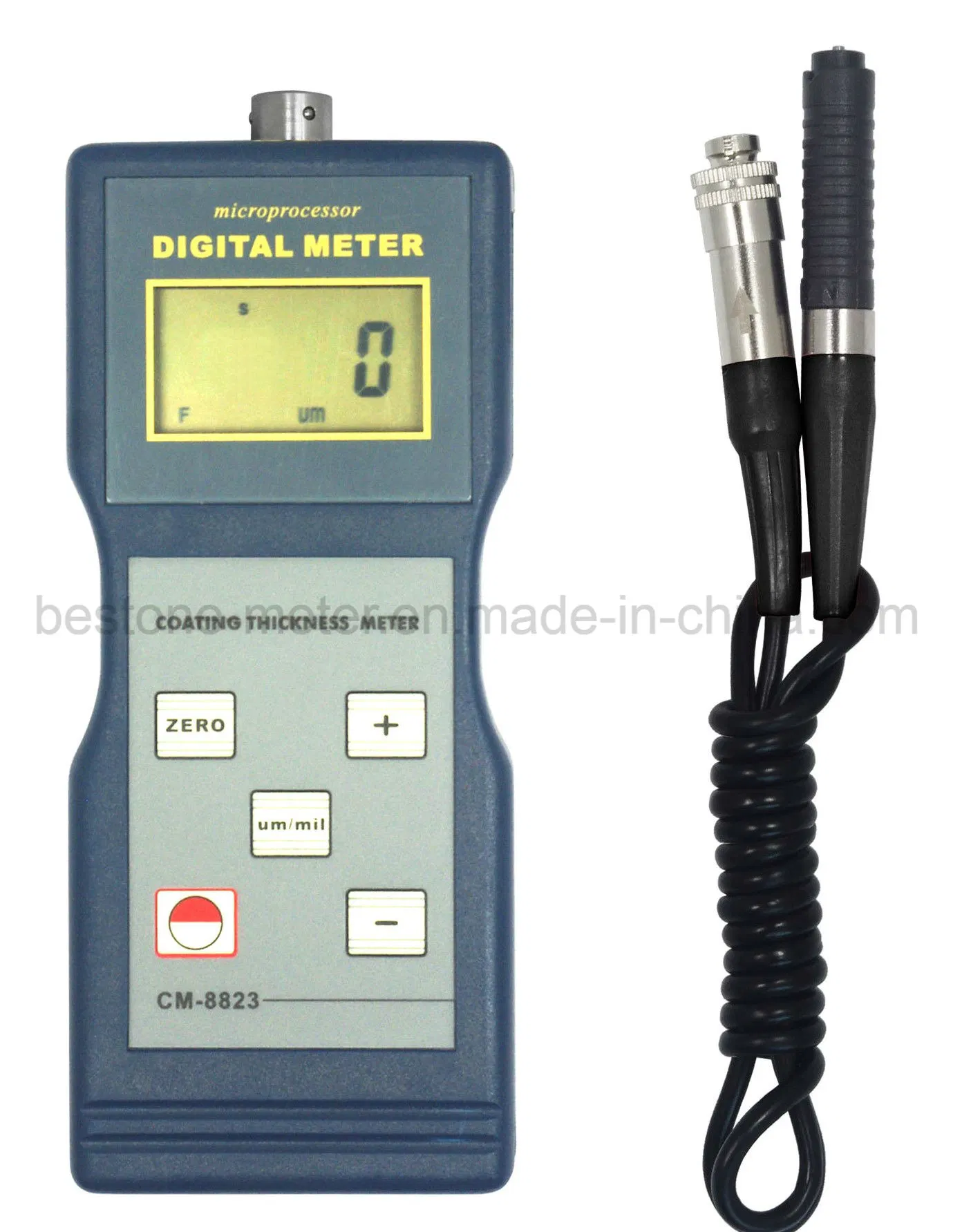 Medidor de espesor de revestimiento de pintura con sonda NF cm-8823