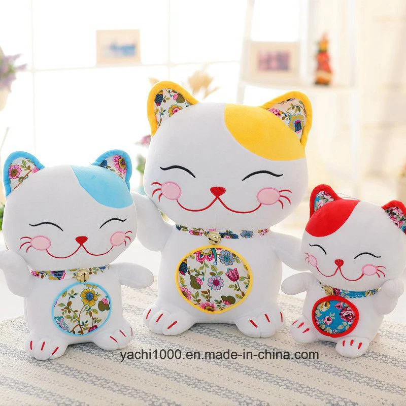 Recheado de pelúcia personalizado brinquedo Animal Fortune Cat China