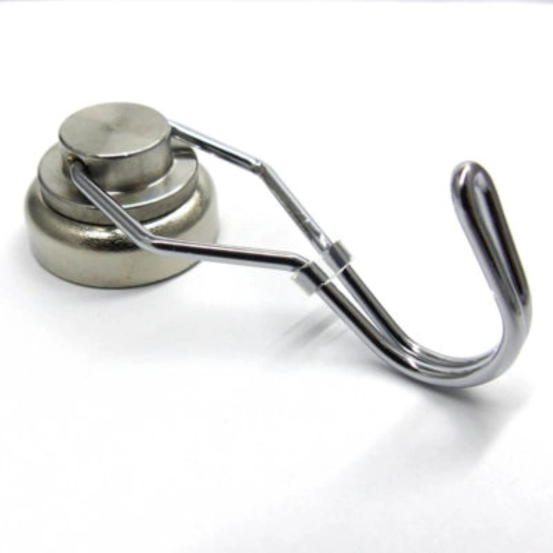 Strong Neodymium Pot Magnet Permanent Swiveling Magnetic Hook