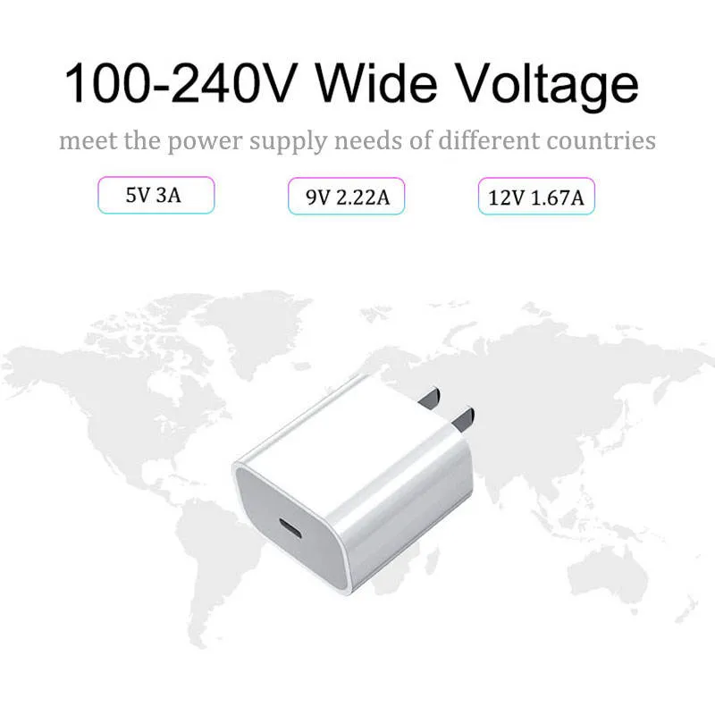 Top Selling High quality/High cost performance  Factory Price for iPhone Charger 20W Charger Pd Fast Charging USB-C Power Adapter for Apple Charger for iPhone 13 14