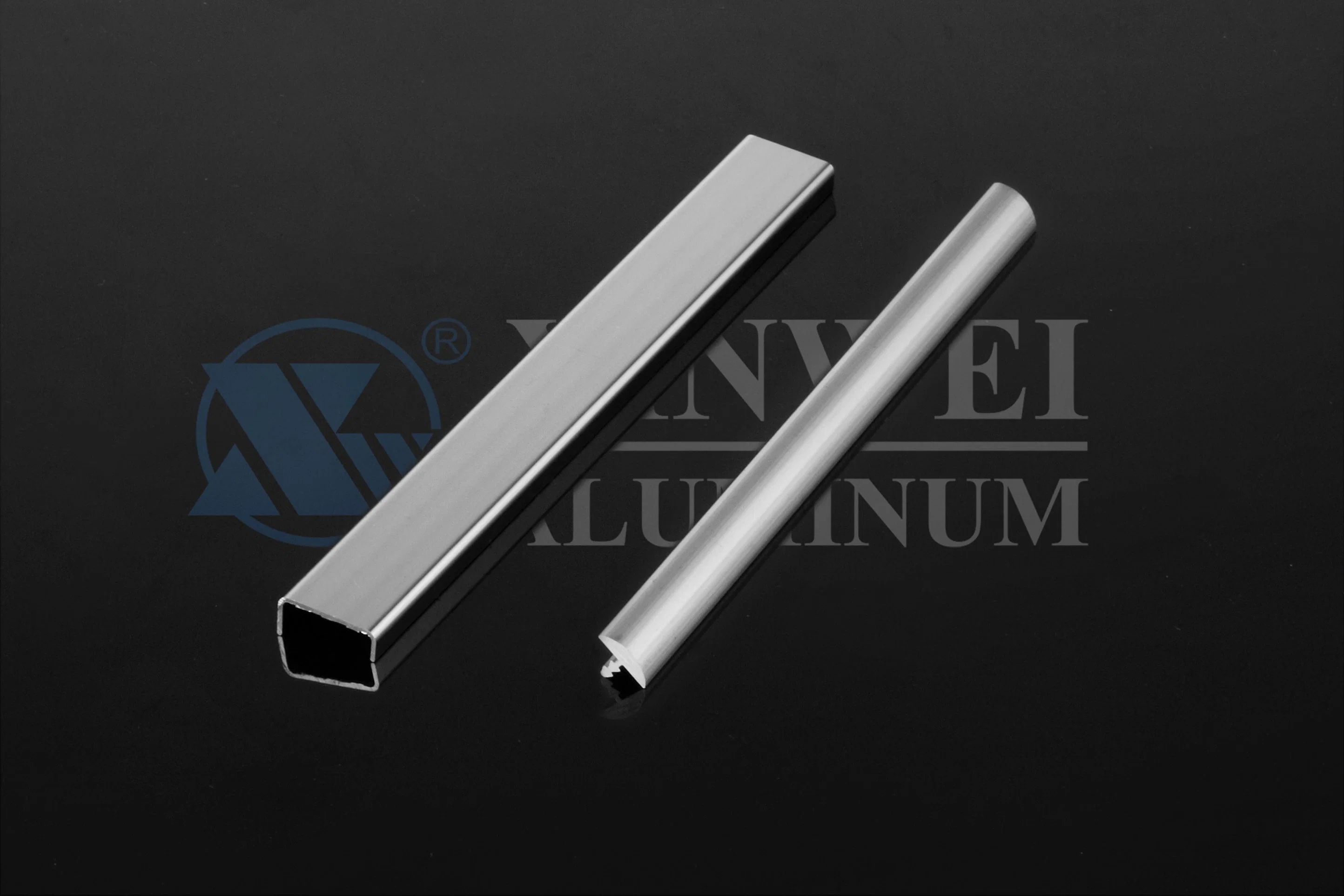 Mechanical Polishing Aluminum Tube Handrail Profile for Furniture