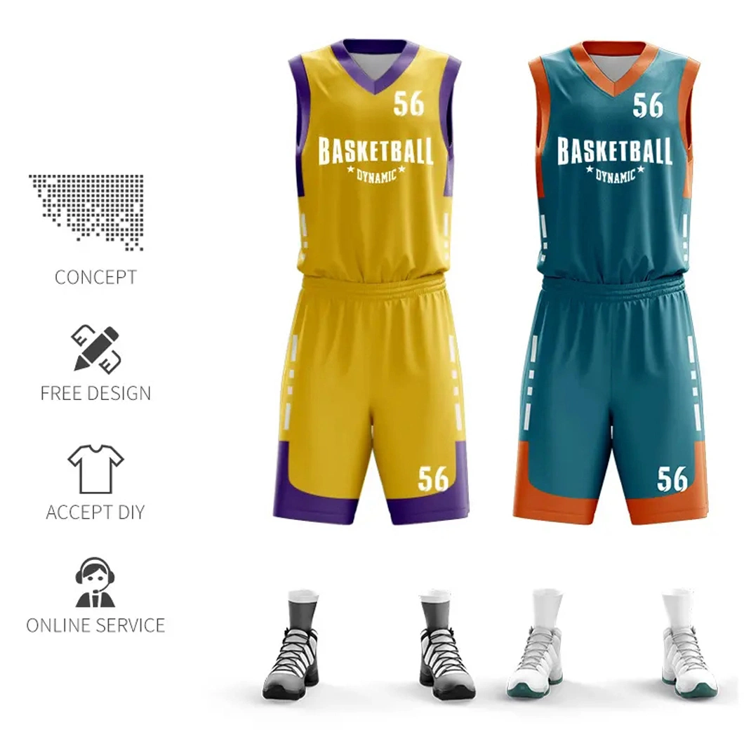 Hot Selling OEM Basketball Uniform Custom Made Sublimation Basketball Clothes