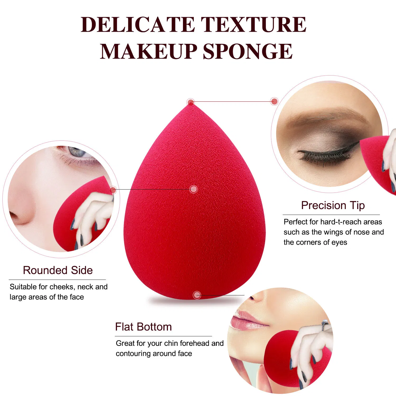 Großhandel Make-up Blender Sponge Beauty Sponge mit Ultra Soft Fine Textur Make-Up Blender Schönheit